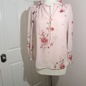 NWT BAR III PINK FLORAL TOP  SIZE M